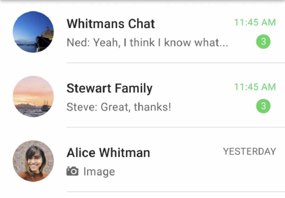 追踪 WhatsApp 和 iMessages 上的新信息